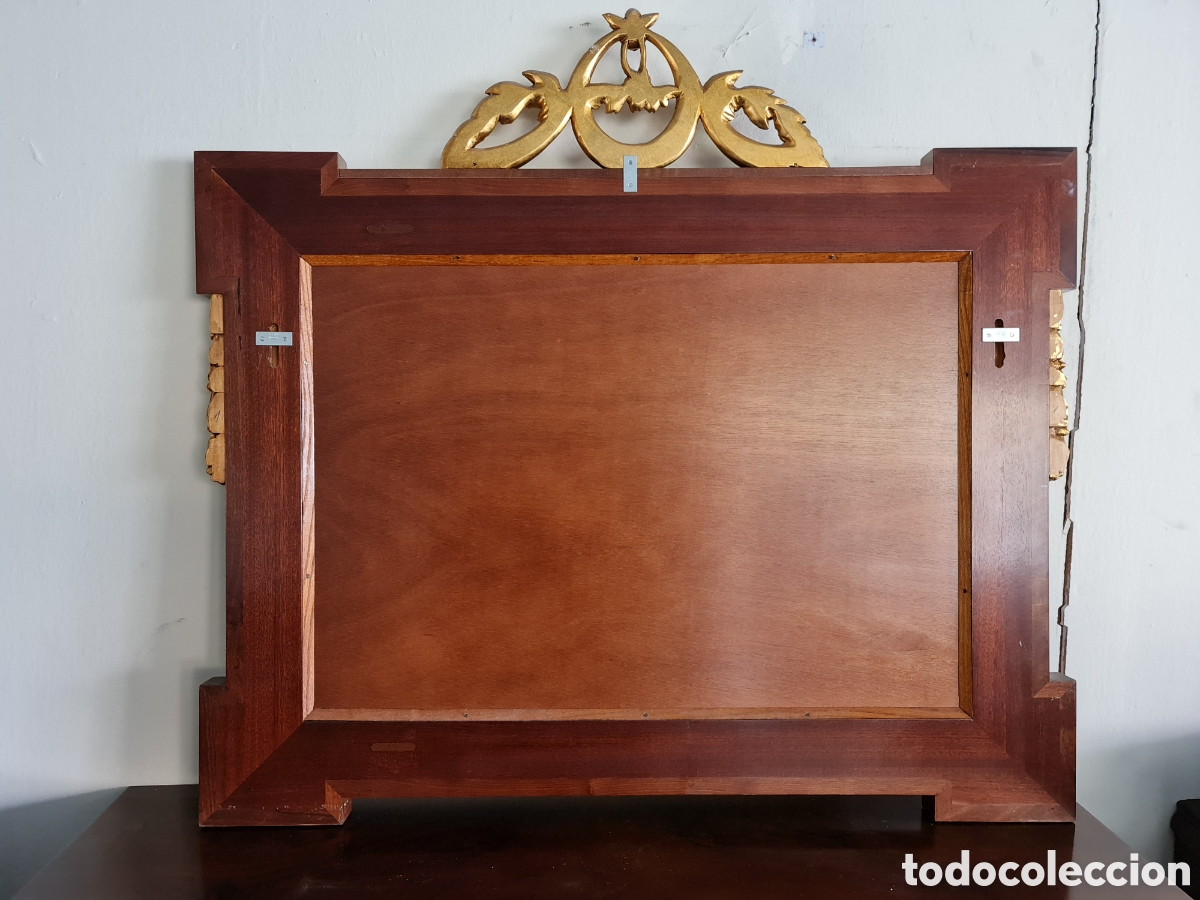 Antig&uuml;edades: Espejo imperio de madera - Foto 7
