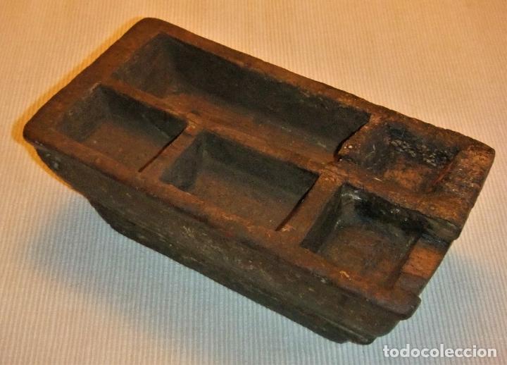 Antig&uuml;edades: MUY ANTIGUO ESPECIERO R&Uacute;STICO DE MADERA - Foto 4
