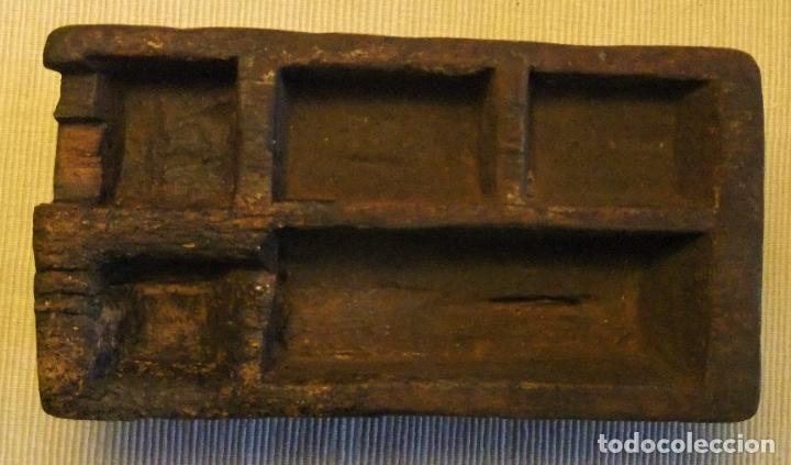 Antig&uuml;edades: MUY ANTIGUO ESPECIERO R&Uacute;STICO DE MADERA - Foto 9