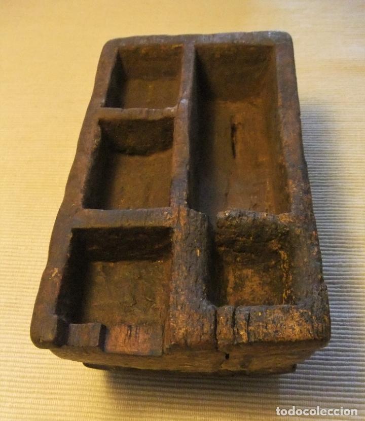 Antig&uuml;edades: MUY ANTIGUO ESPECIERO R&Uacute;STICO DE MADERA - Foto 10