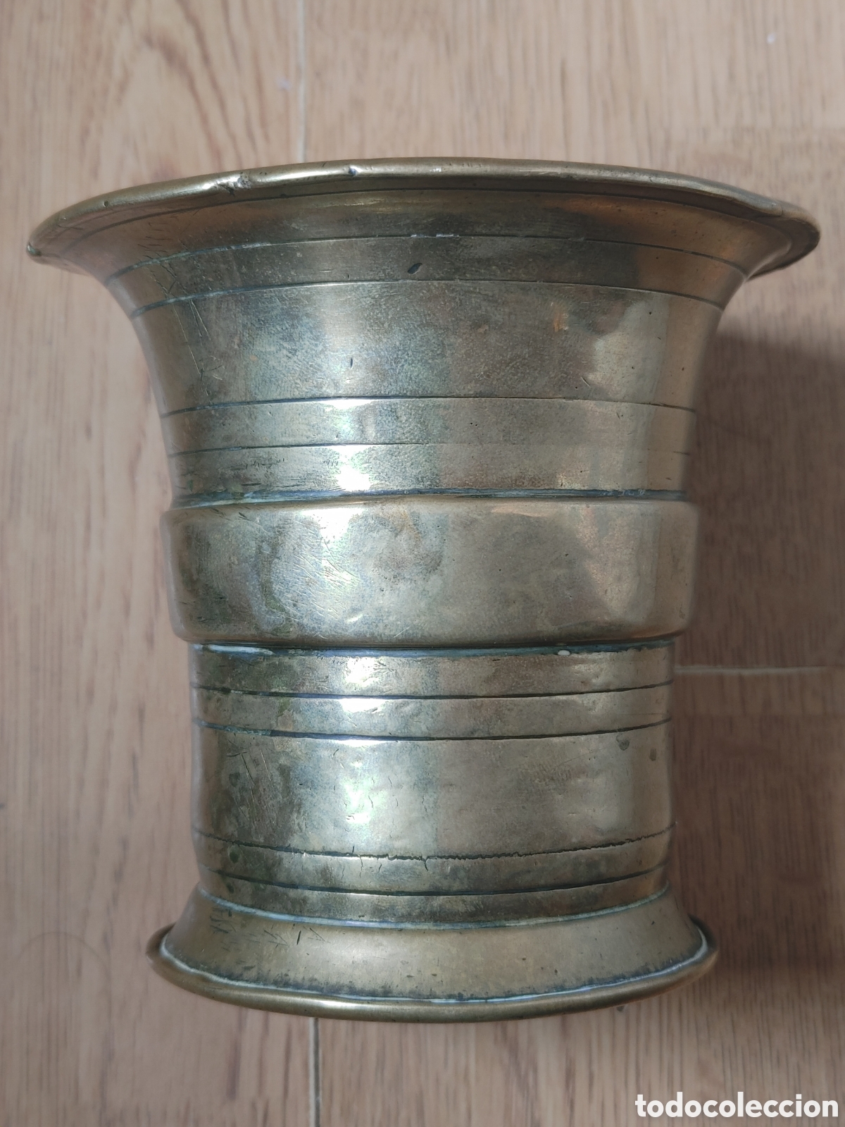 Antig&uuml;edades: Almirez en bronce dorado - Foto 2