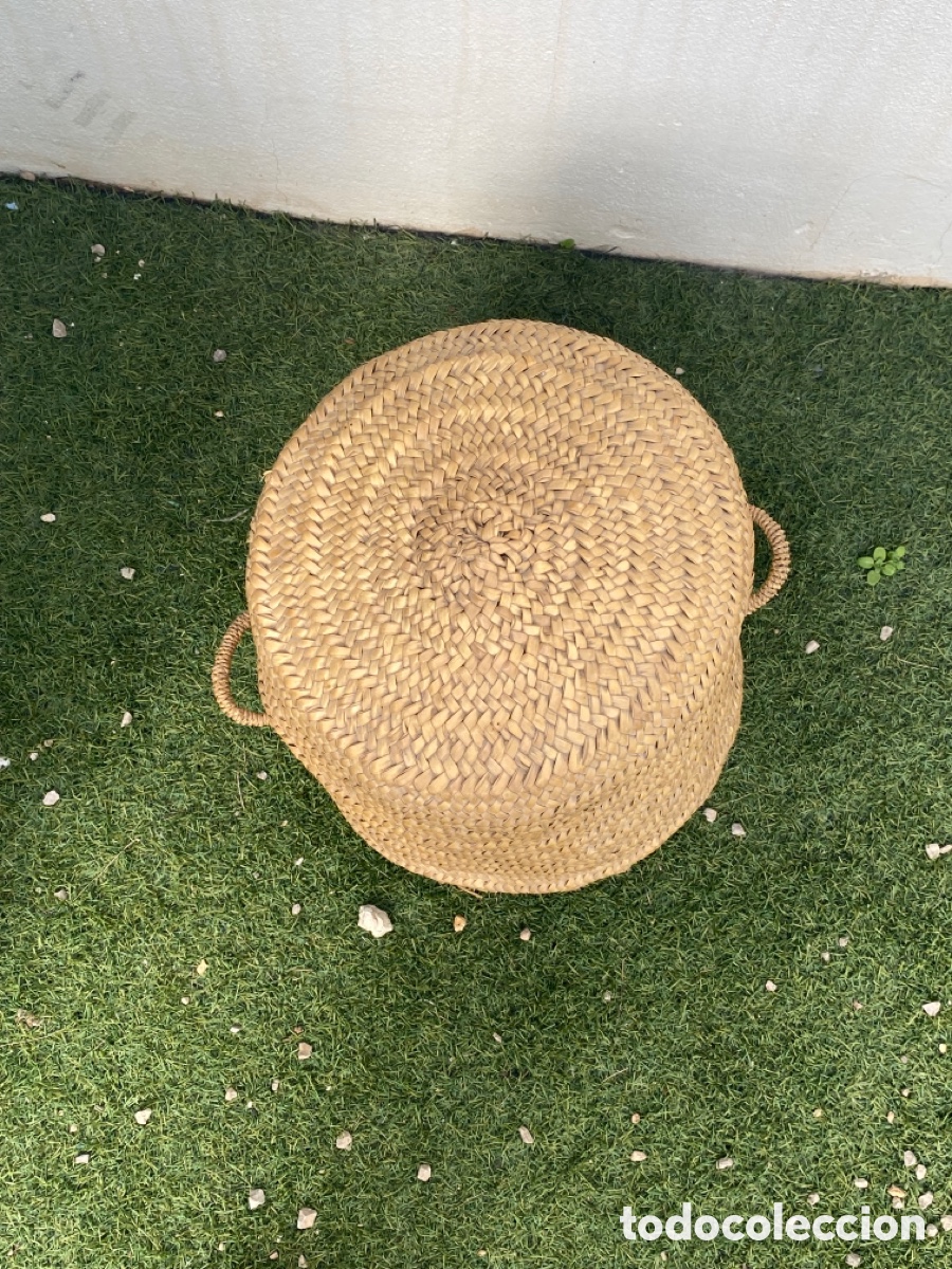 Antig&uuml;edades: antiguo asiento de llatra (palmito) - Foto 2