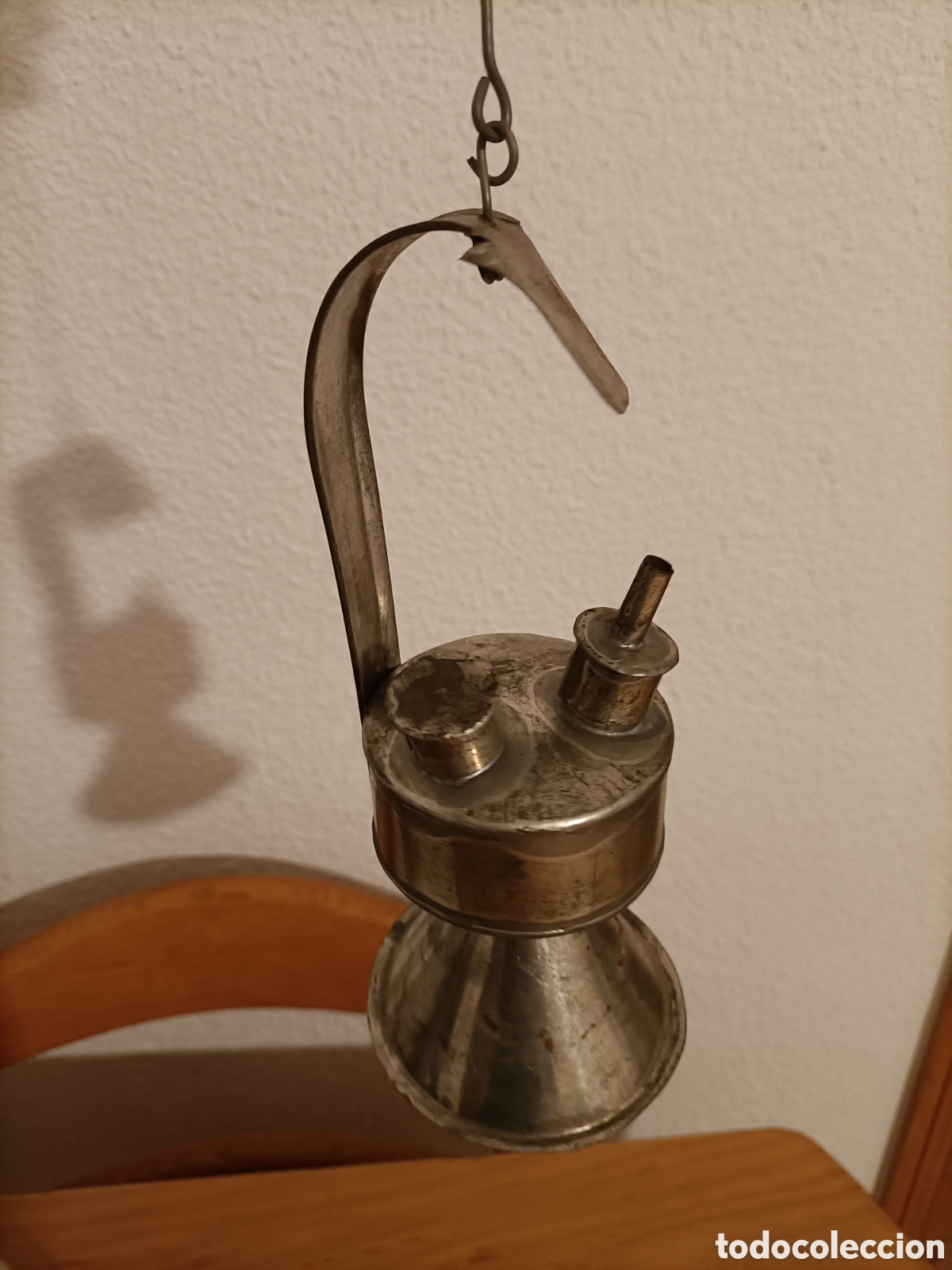 Antig&uuml;edades: Farol chapa. 21 x 9 cms - Foto 3
