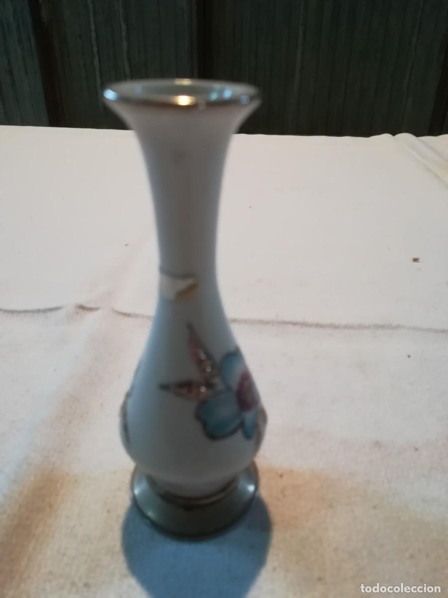 Antig&uuml;edades: FLORERO 11 CM BASE PLATA / ENT104 - Foto 1