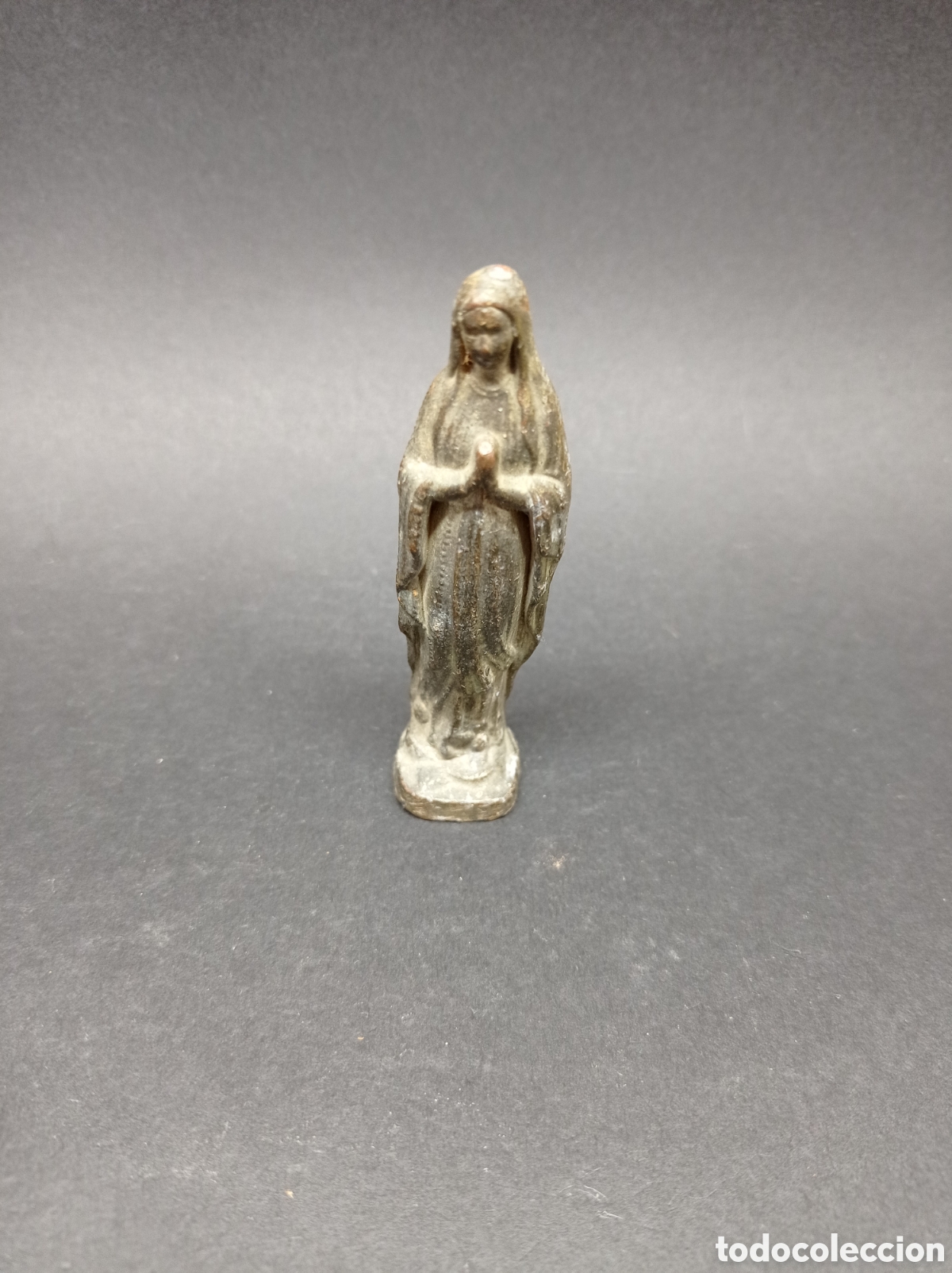 Antig&uuml;edades: Virgen antigua de metal - Foto 2