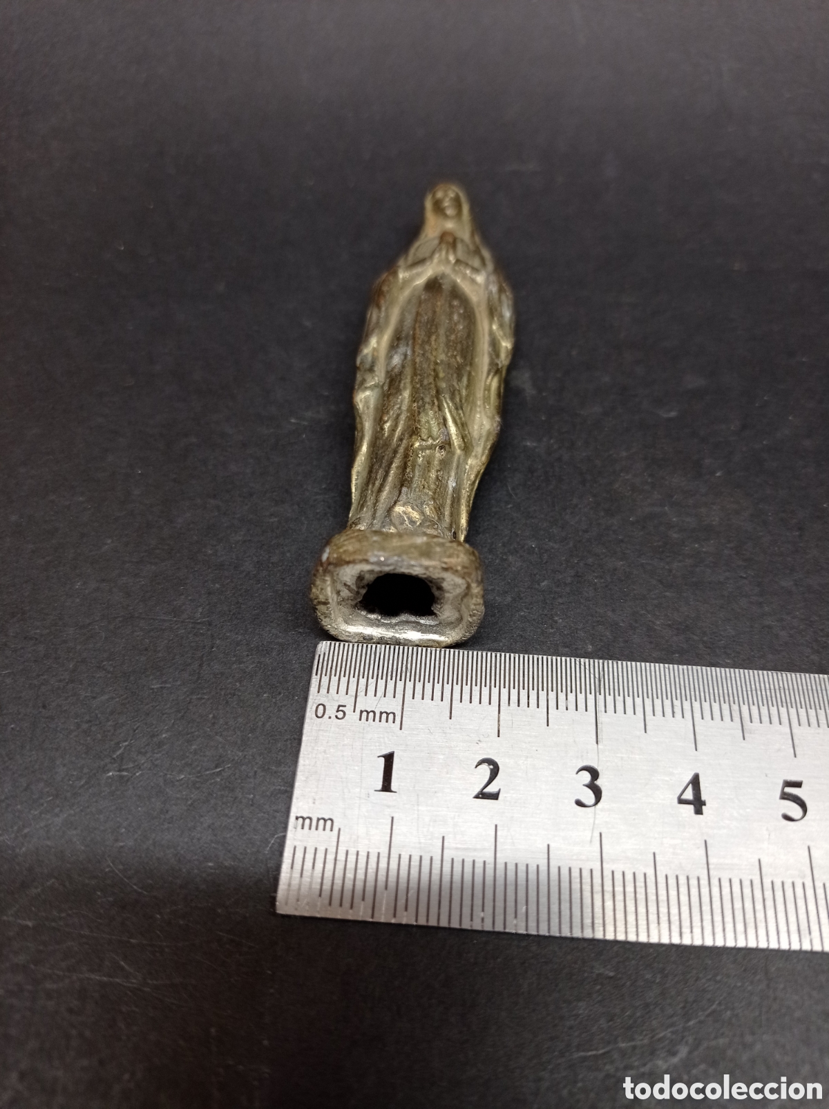 Antig&uuml;edades: Virgen antigua de metal - Foto 8