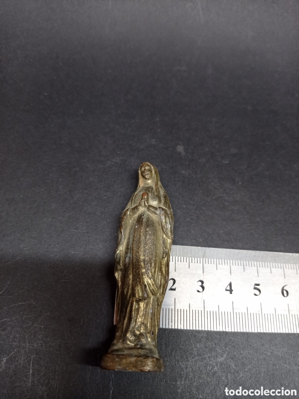 Antig&uuml;edades: Virgen antigua de metal - Foto 9