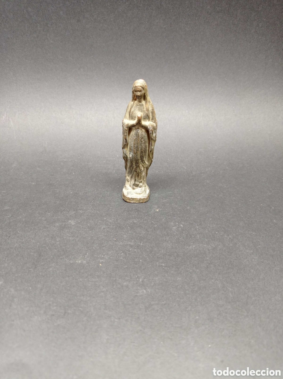 Antig&uuml;edades: Virgen antigua de metal - Foto 1