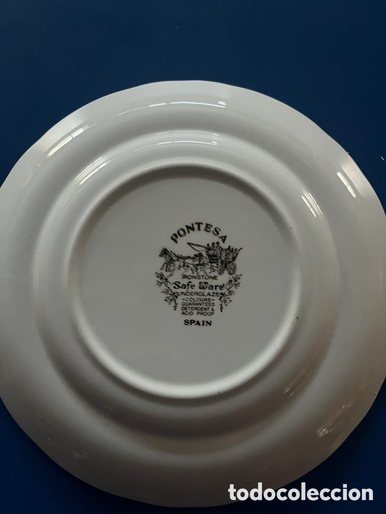 Antig&uuml;edades: Plato antiguo decorado p&oacute;ntela - Foto 2