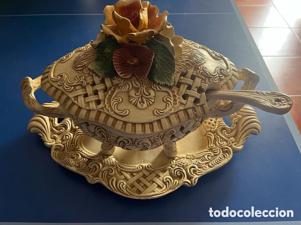 Antig&uuml;edades: Grandiosa sopera completa - Foto 2