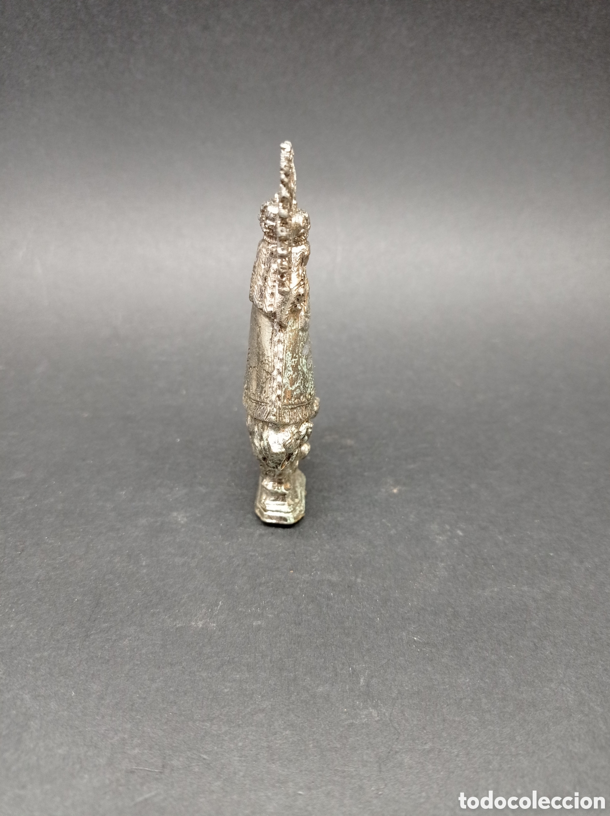Antig&uuml;edades: Virgen antigua de metal - Foto 2