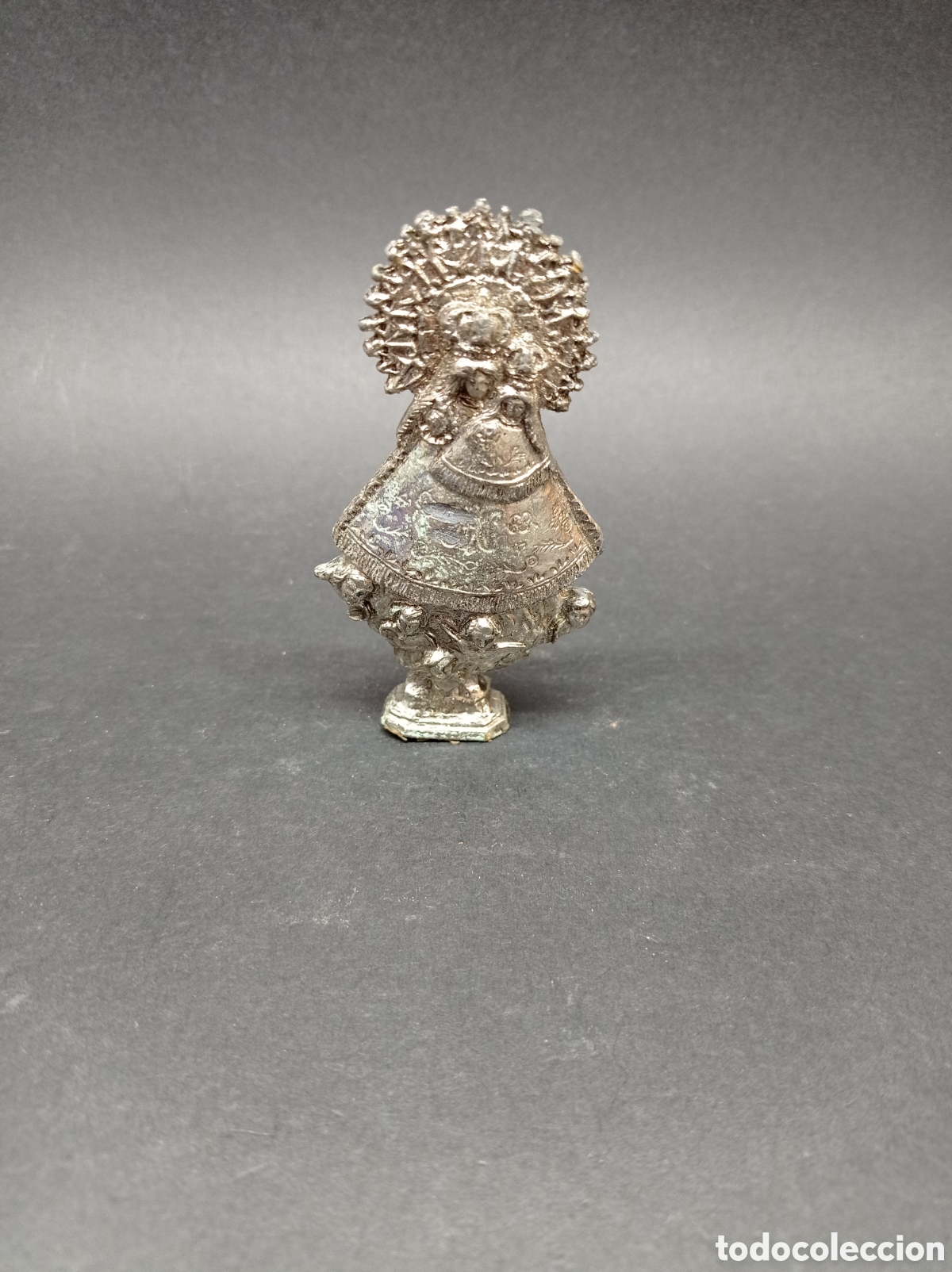 Antig&uuml;edades: Virgen antigua de metal - Foto 1