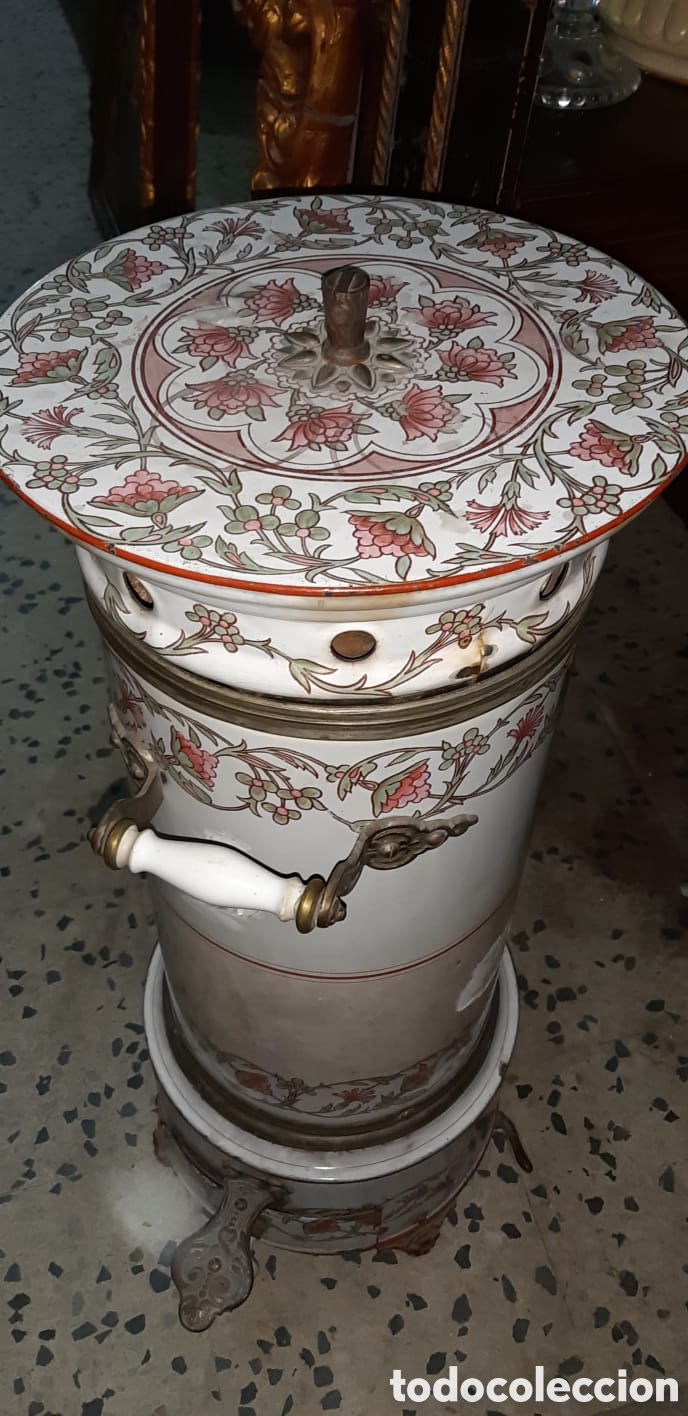 Antig&uuml;edades: Antigua Estufa esmaltada - Foto 2