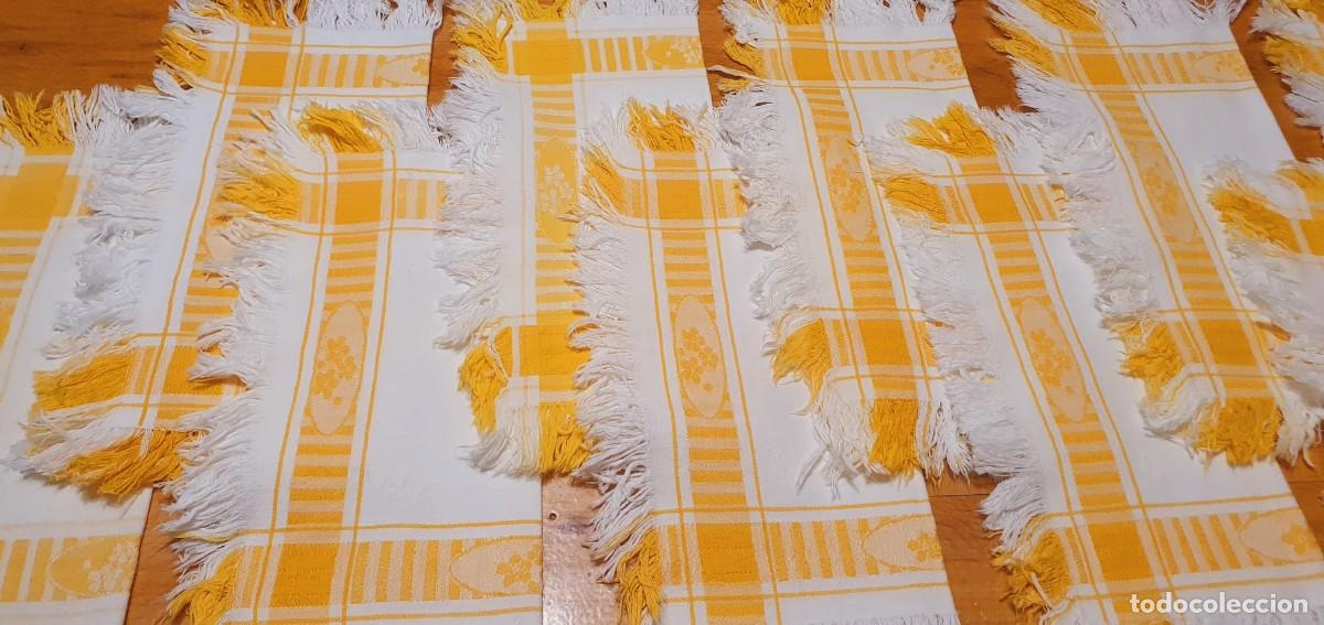 Antig&uuml;edades: 10 servilletas damascado de algod&oacute;n - Foto 4