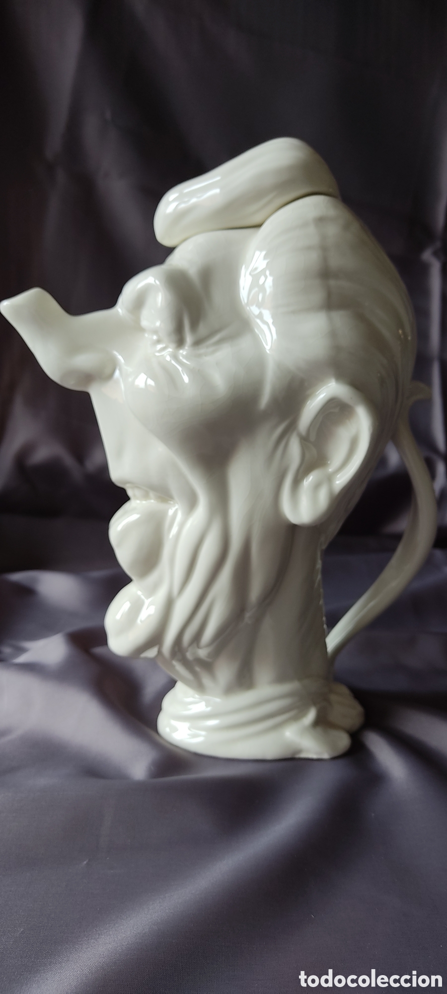 Antig&uuml;edades: SIMP&Aacute;TICA CAFETERA REALIZADA EN LOZA, CON EL ROSTRO DE RONALD REAGAN - Foto 10