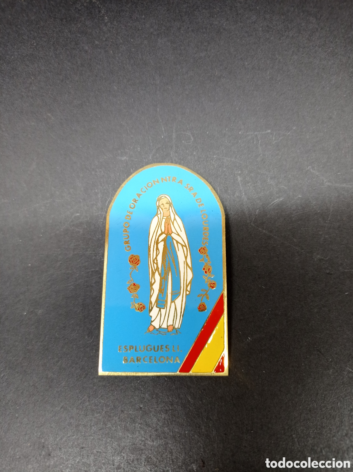 Antig&uuml;edades: Pin Ntra Sra de Lourdes - Foto 2