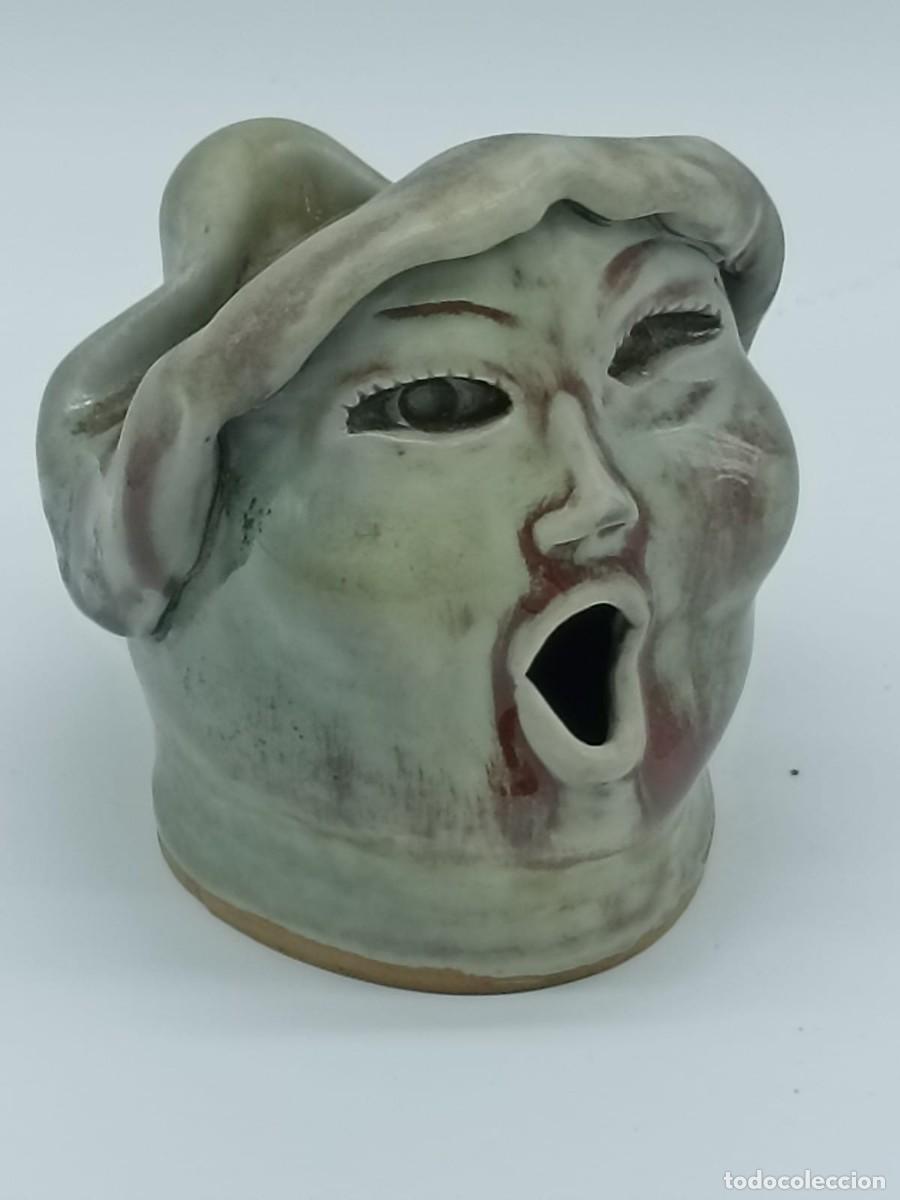Antig&uuml;edades: ceramica cabeza firmado halley perfecto estado