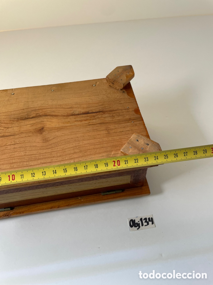 Antig&uuml;edades: Caja de madera antigua - Foto 4