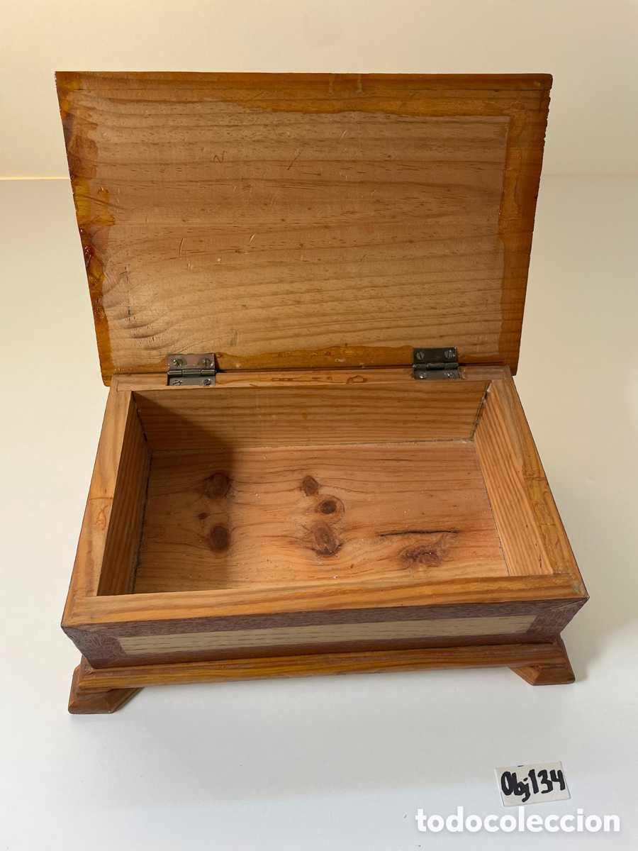Antig&uuml;edades: Caja de madera antigua - Foto 5