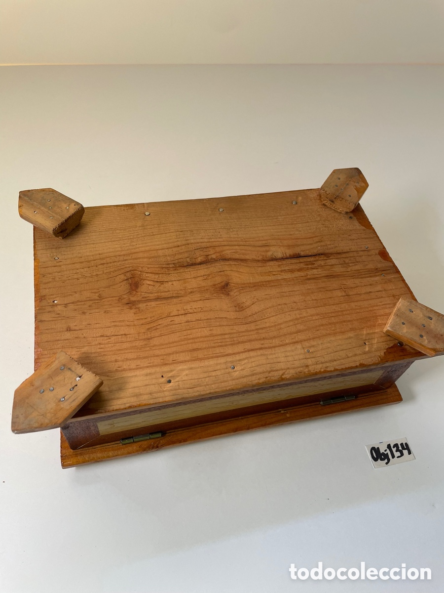 Antig&uuml;edades: Caja de madera antigua - Foto 6