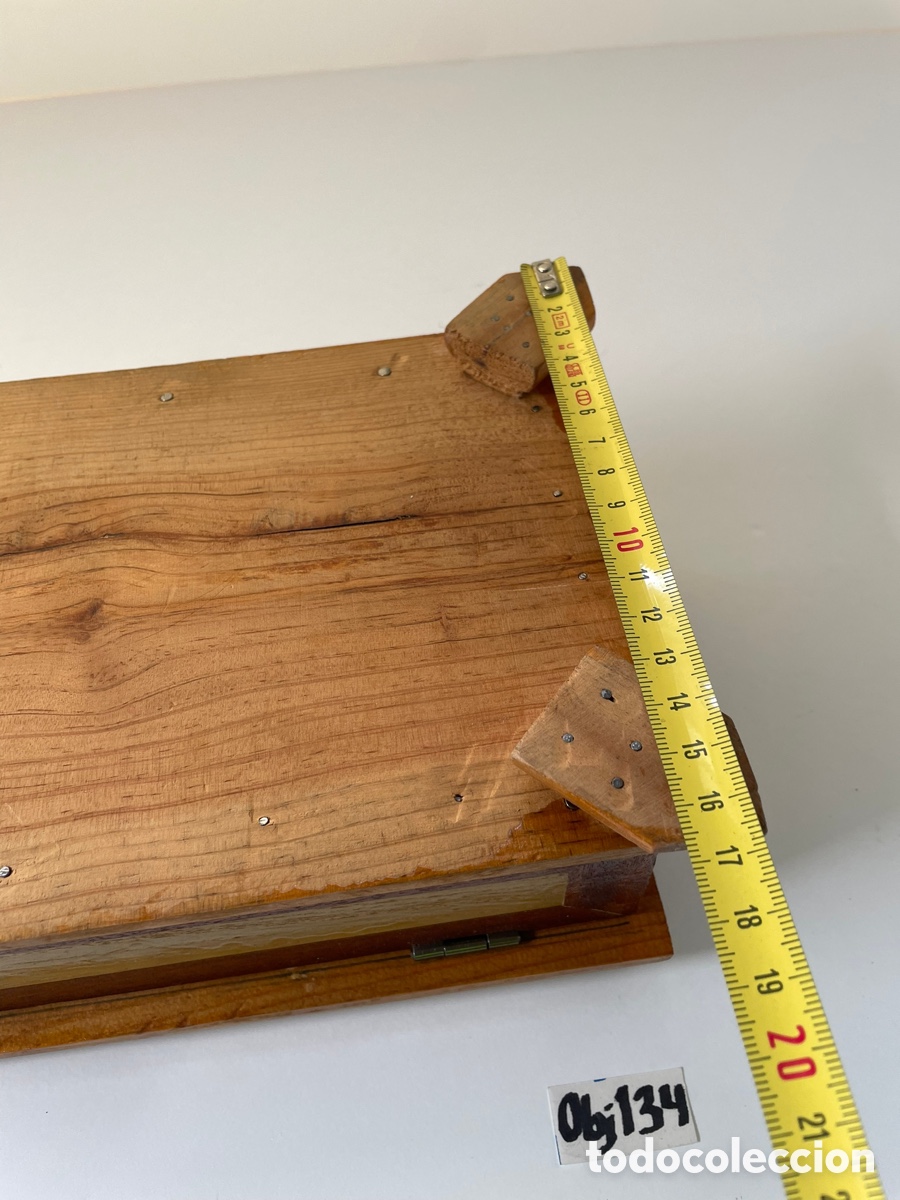 Antig&uuml;edades: Caja de madera antigua - Foto 7