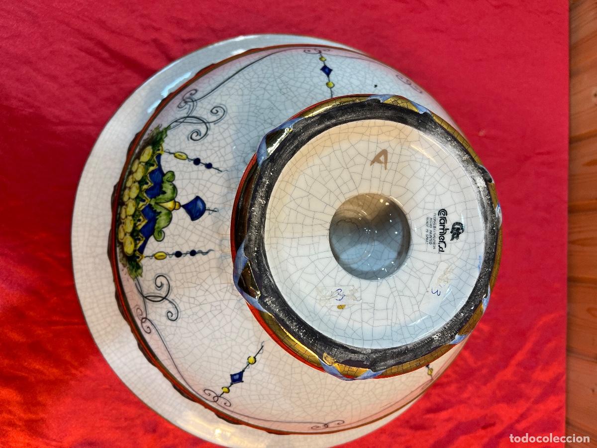 Antig&uuml;edades: FRUTERO PORCELANA DECORADA - Foto 5
