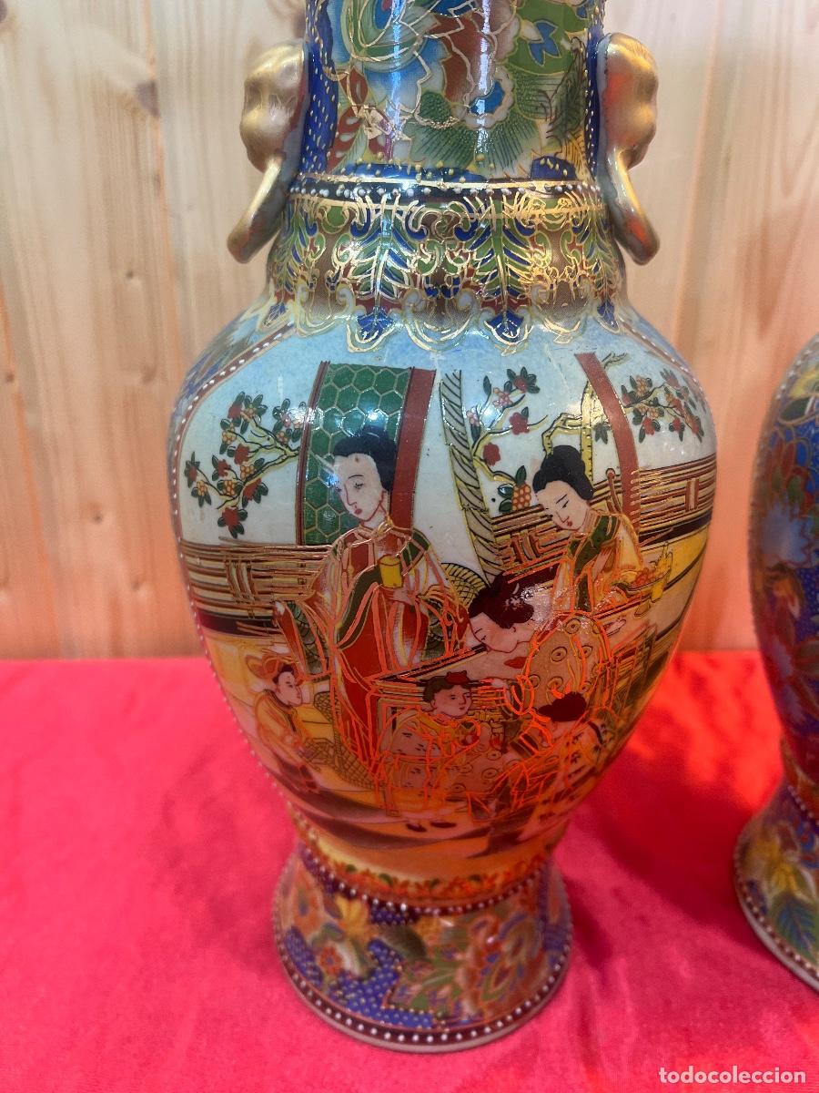 Antig&uuml;edades: PAREJA JARRONES CHINOS - Foto 3