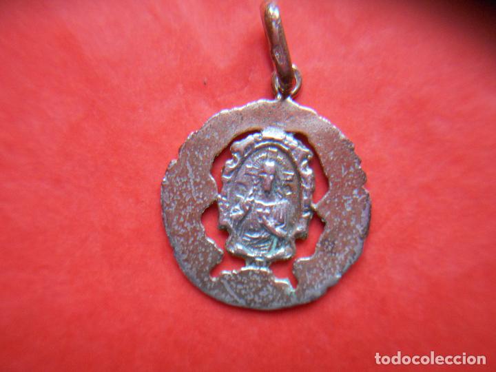 Antig&uuml;edades: MEDALLA DE LA VIRGEN NUMERADA EN LA ARGOLLA CON EL 634 - Foto 3