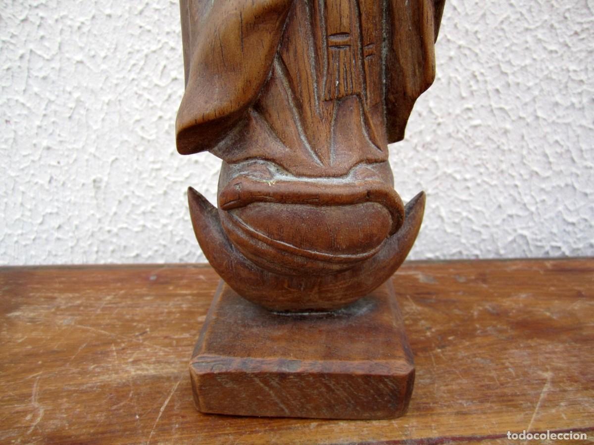 Antig&uuml;edades: Virgen Inmaculada en madera tallada SXX - Foto 2