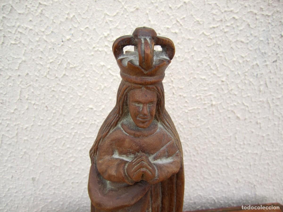 Antig&uuml;edades: Virgen Inmaculada en madera tallada SXX - Foto 3