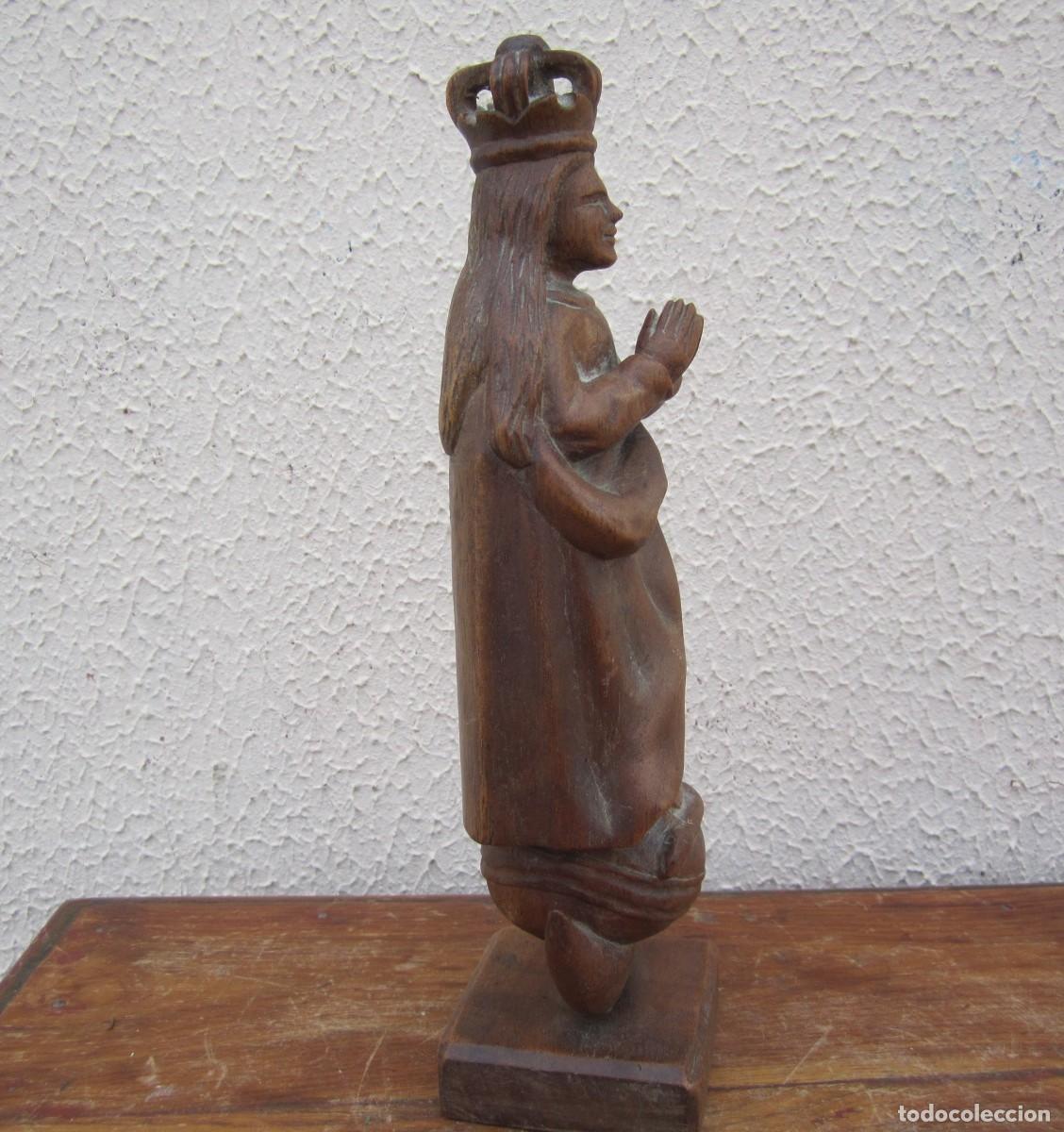 Antig&uuml;edades: Virgen Inmaculada en madera tallada SXX - Foto 5