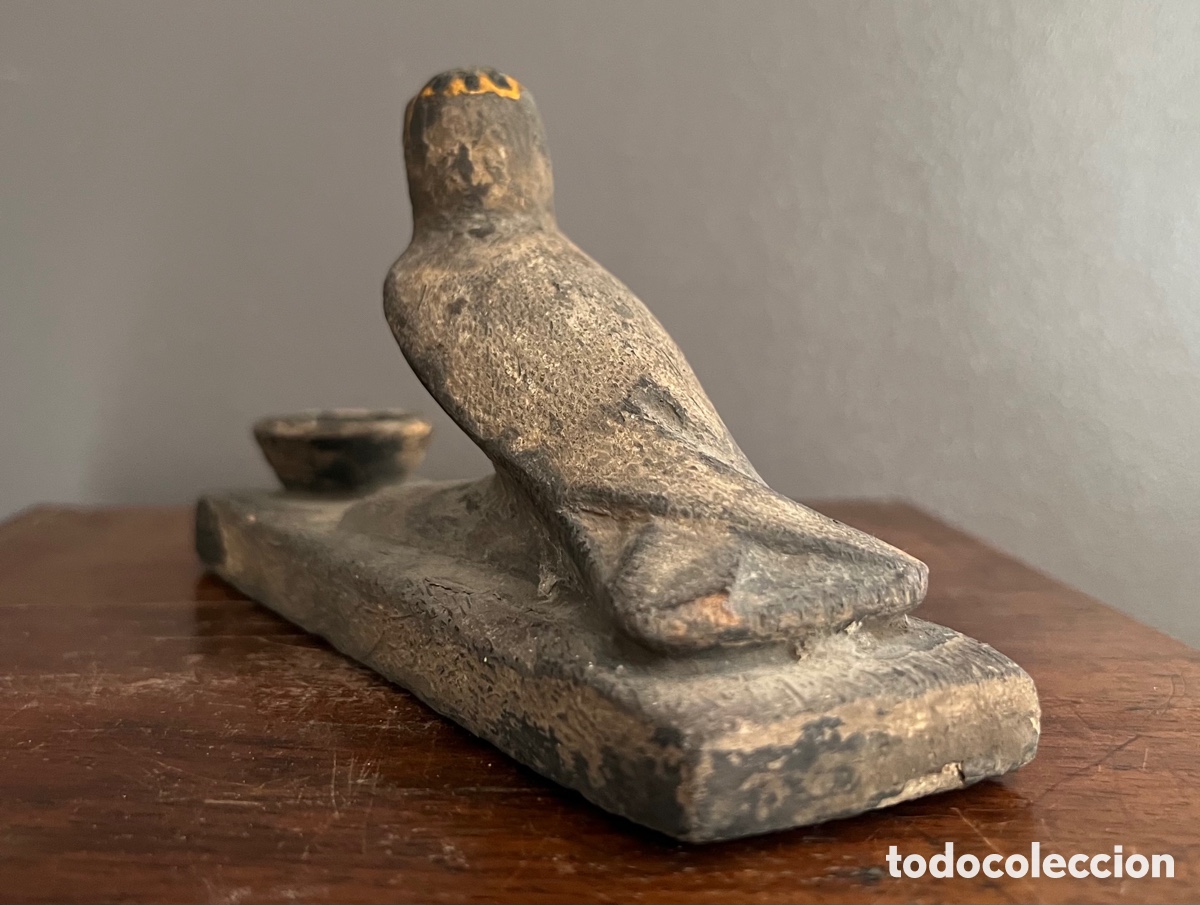 Antig&uuml;edades: Estatuilla de Horus con ofrenda - Foto 5