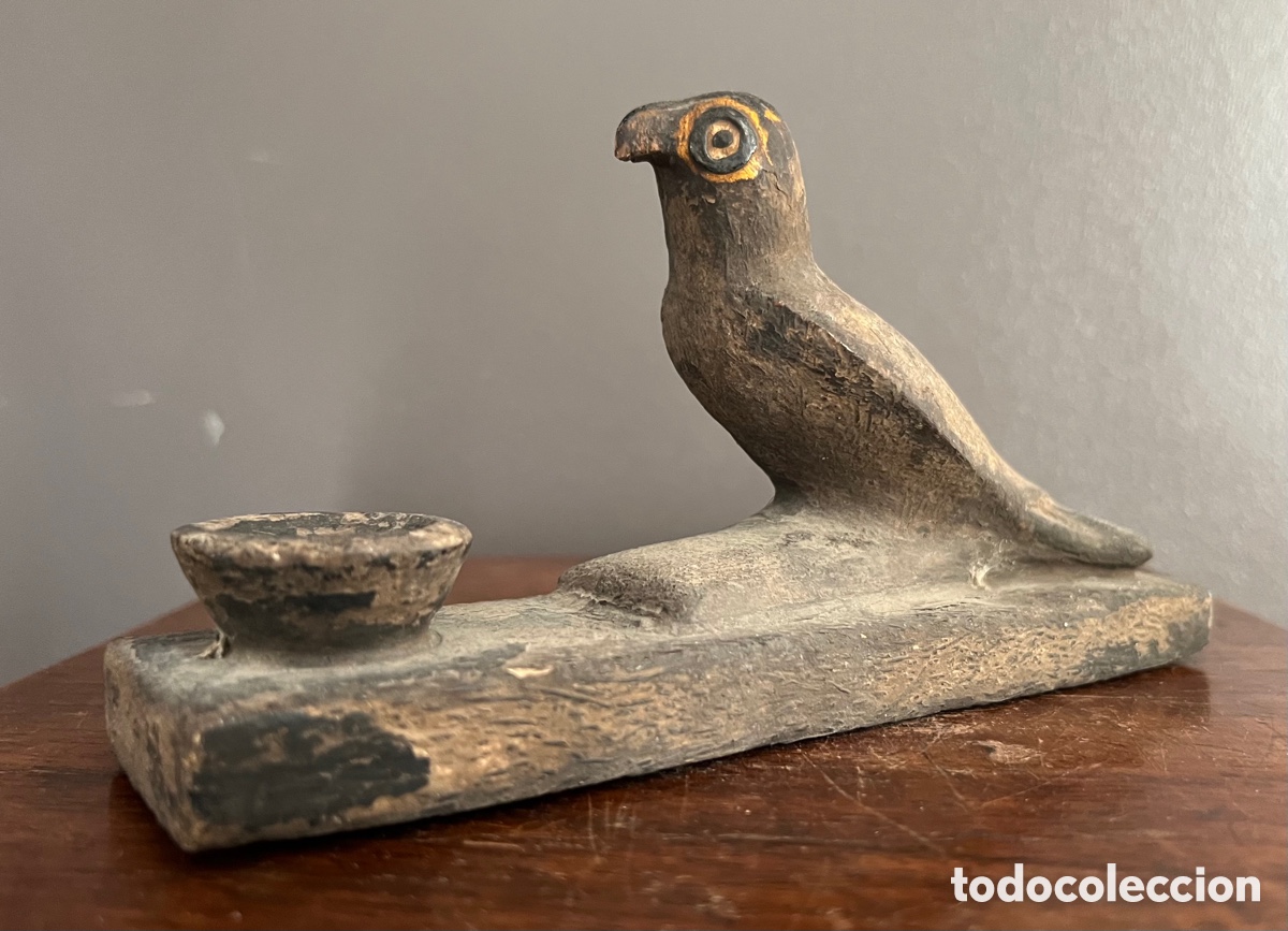 Antig&uuml;edades: Estatuilla de Horus con ofrenda - Foto 8