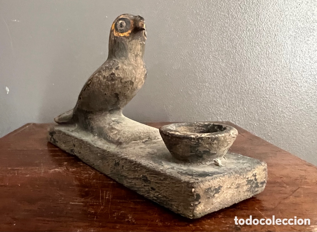 Antig&uuml;edades: Estatuilla de Horus con ofrenda - Foto 1