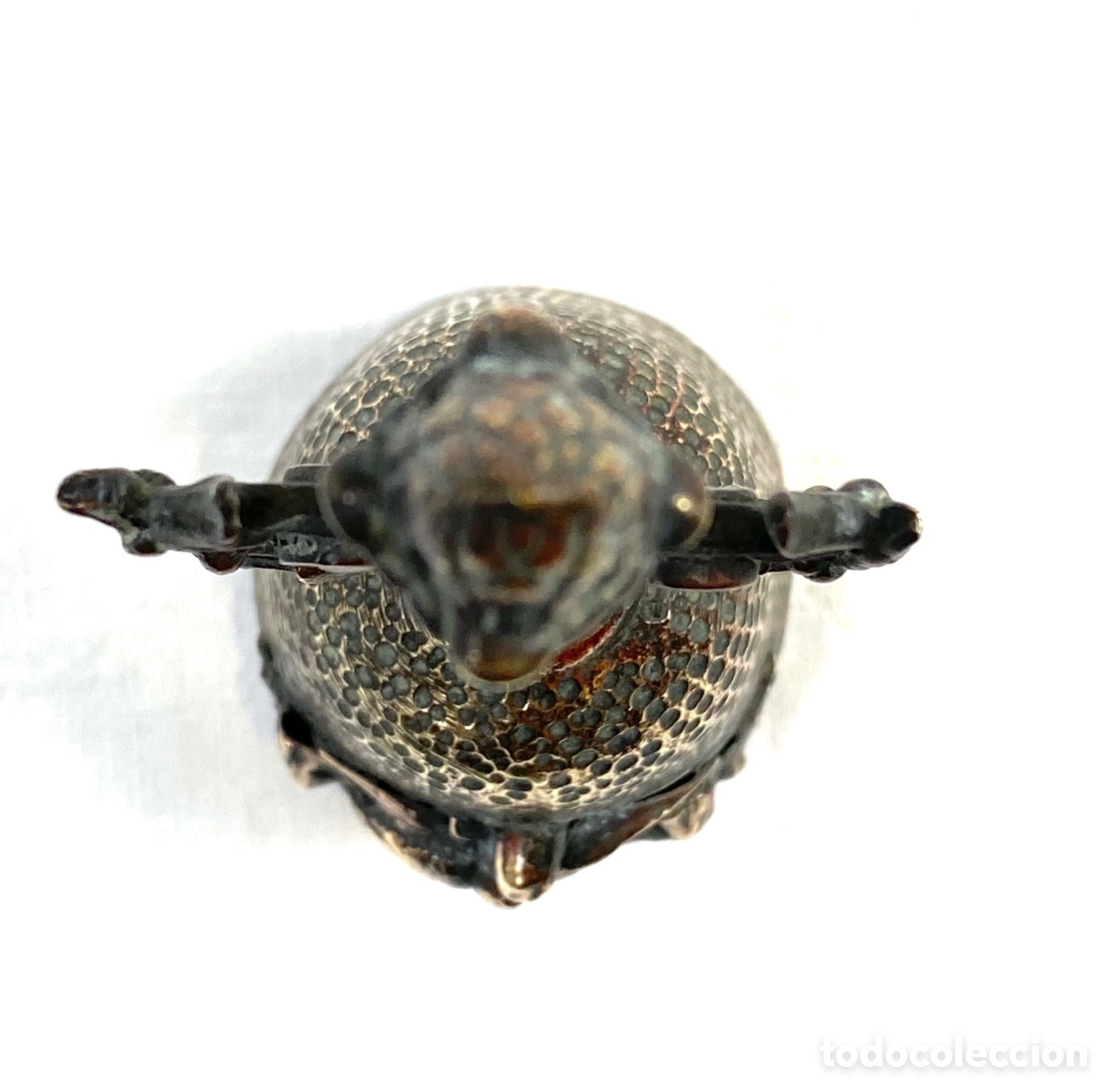 Antig&uuml;edades: CAMPANA DE BRONCE CON PAJARITOS. 13,5 CM - Foto 5