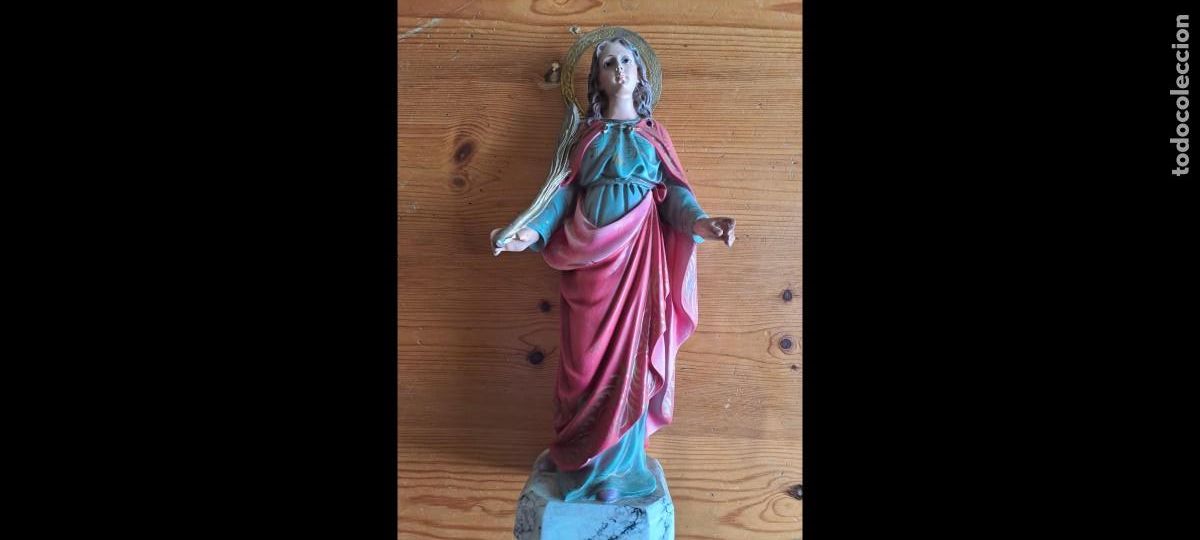 Antig&uuml;edades: Santa B&aacute;rbara olot 40 cm - Foto 1