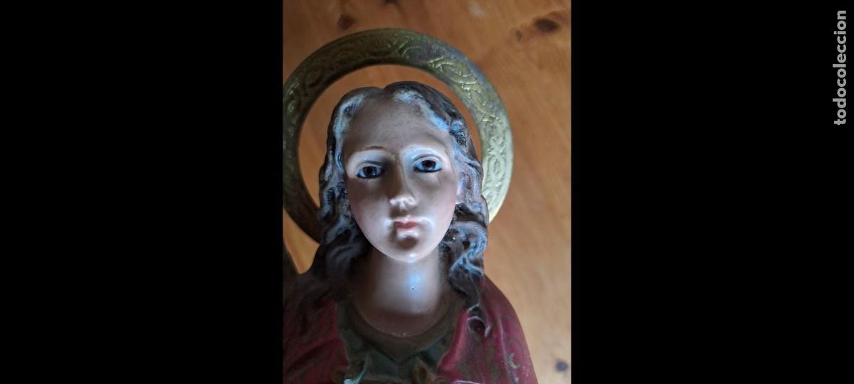 Antig&uuml;edades: Santa B&aacute;rbara olot 40 cm - Foto 3
