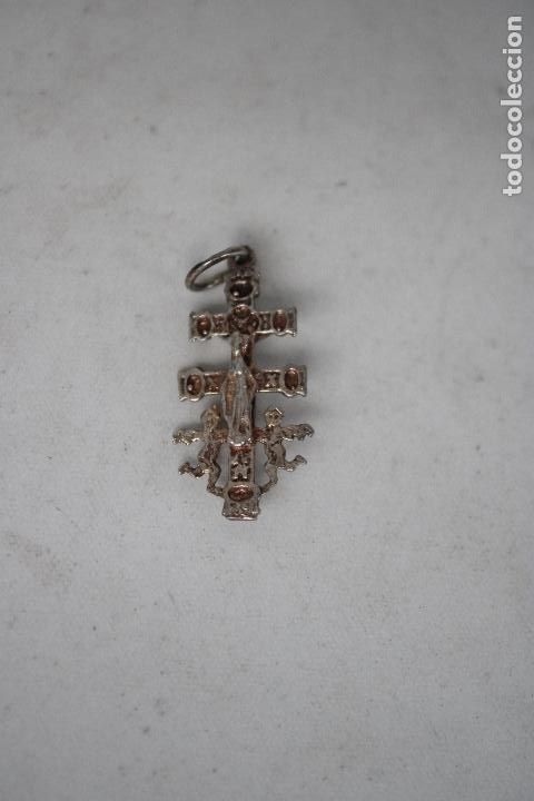 Antig&uuml;edades: cruz de caravaca en plata de ley - Foto 2