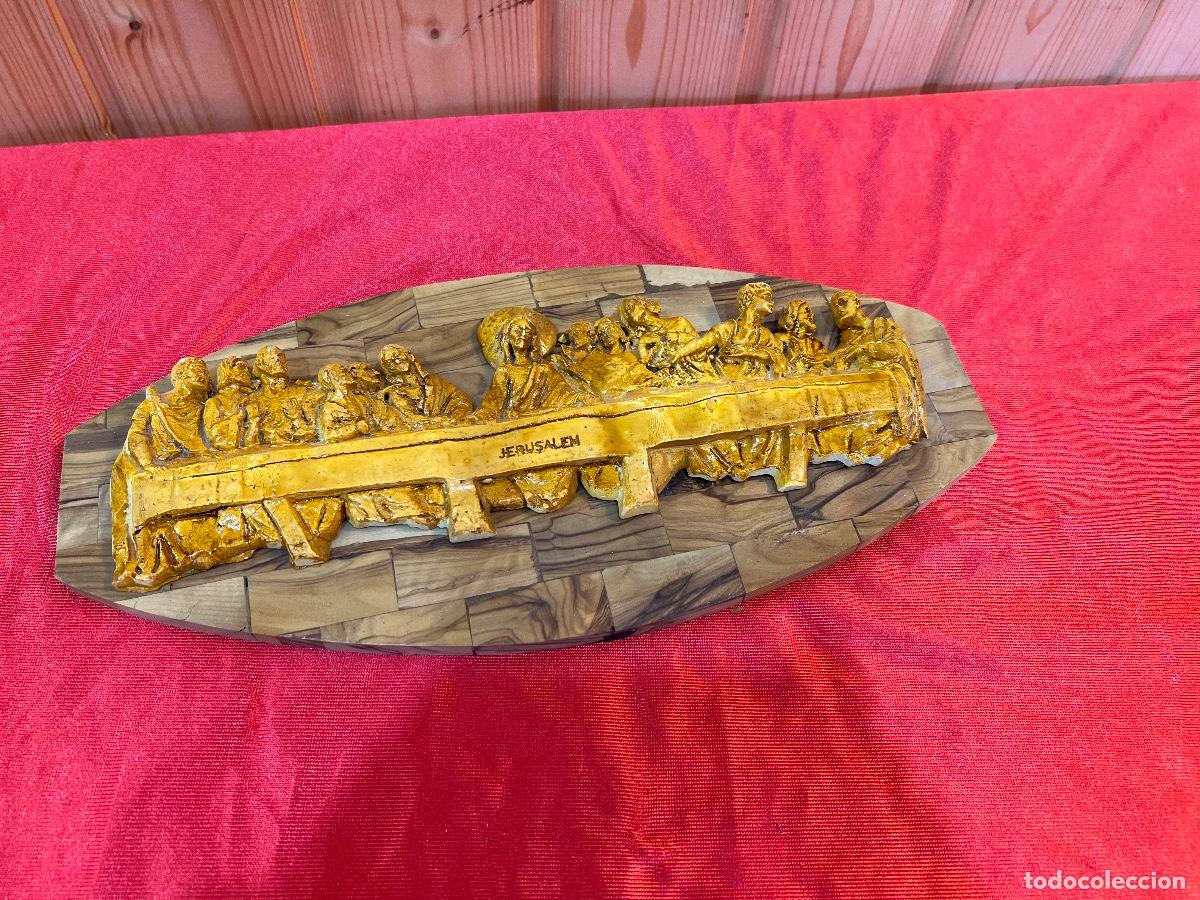 Antig&uuml;edades: PLACA MADERA ULTIMA CENA - Foto 2
