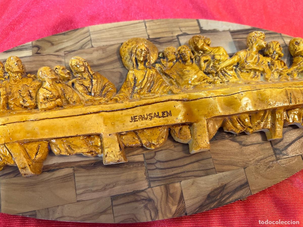 Antig&uuml;edades: PLACA MADERA ULTIMA CENA - Foto 3