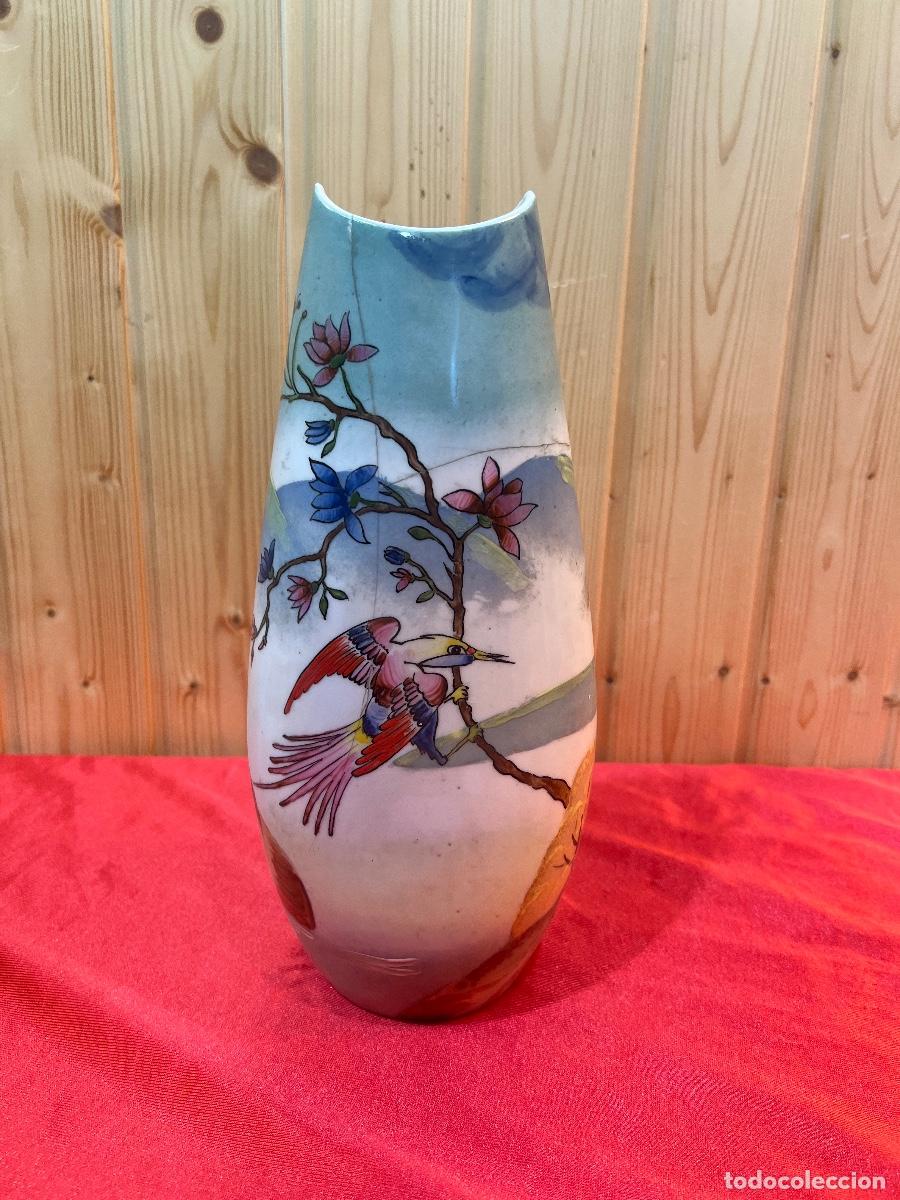 Antig&uuml;edades: VIOLETERO PORCELANA DECORADA - Foto 1