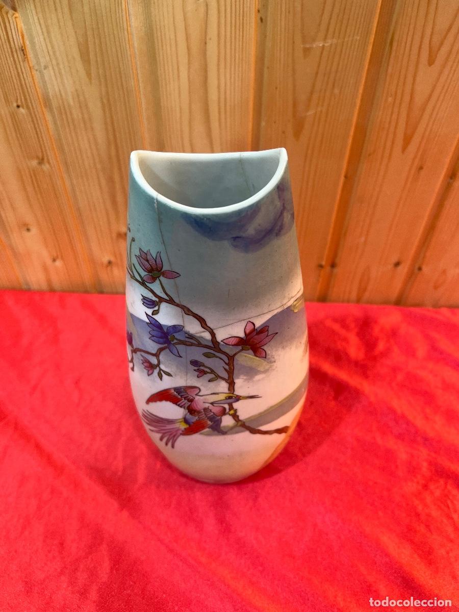 Antig&uuml;edades: VIOLETERO PORCELANA DECORADA - Foto 3