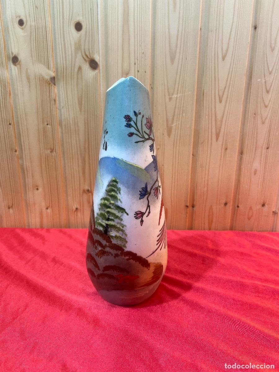 Antig&uuml;edades: VIOLETERO PORCELANA DECORADA - Foto 4
