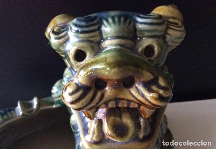 Antig&uuml;edades: CURIOSO PERRO FOO EN PORCELANA ESMALTADA - Foto 2