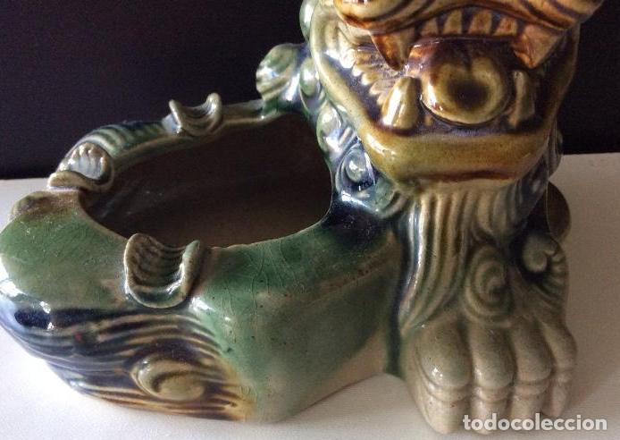 Antig&uuml;edades: CURIOSO PERRO FOO EN PORCELANA ESMALTADA - Foto 6