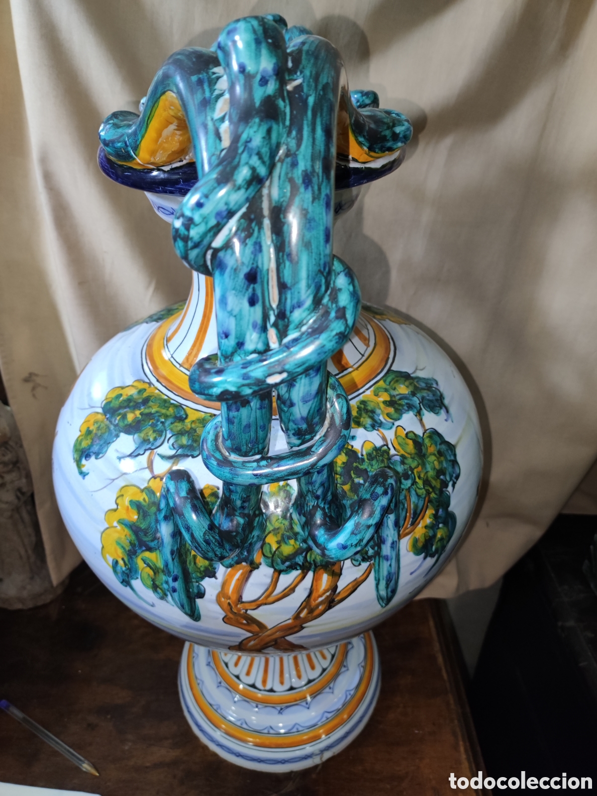 Antig&uuml;edades: Jarr&oacute;n de Talavera numerado - Foto 3
