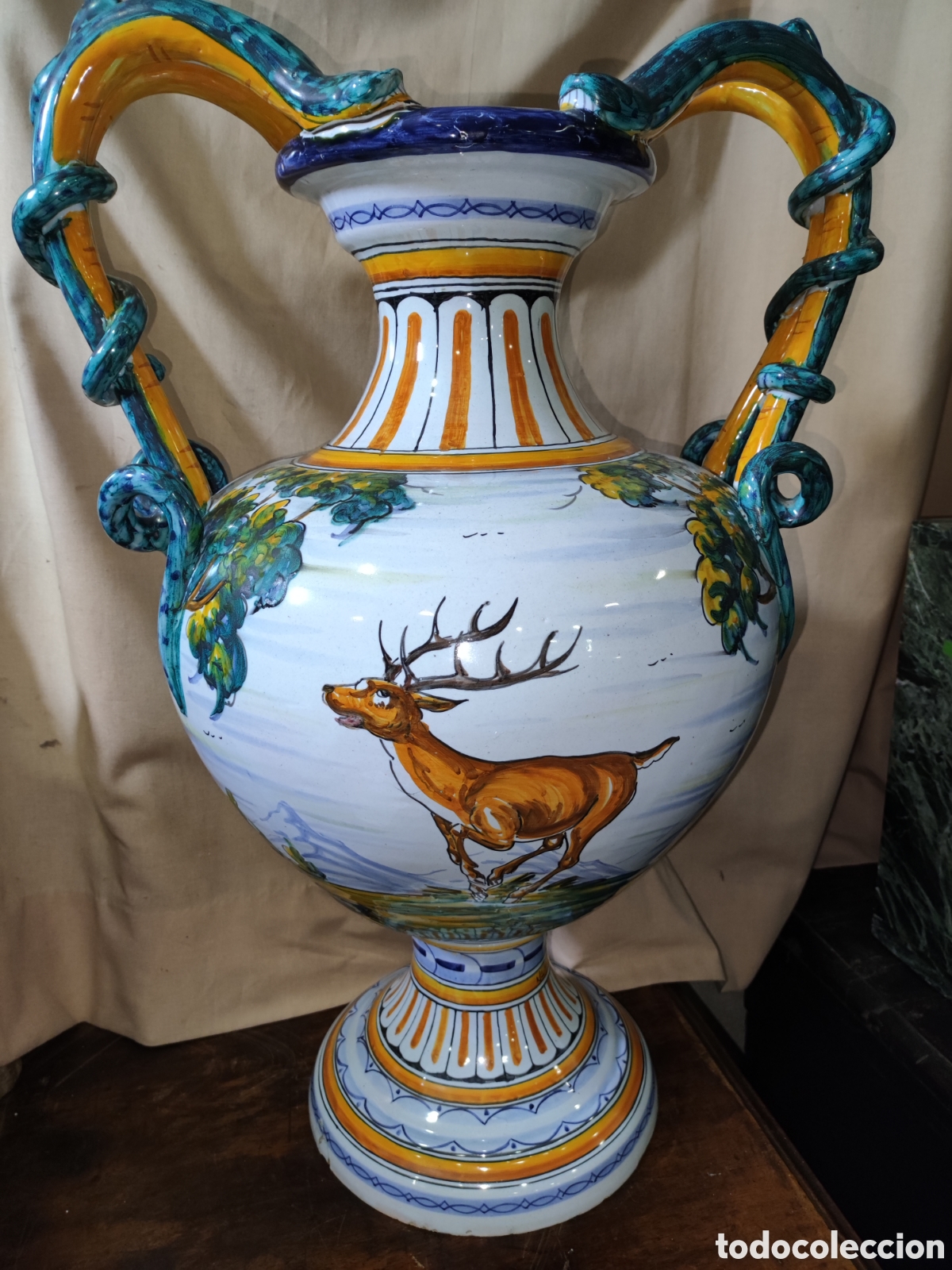 Antig&uuml;edades: Jarr&oacute;n de Talavera numerado - Foto 5