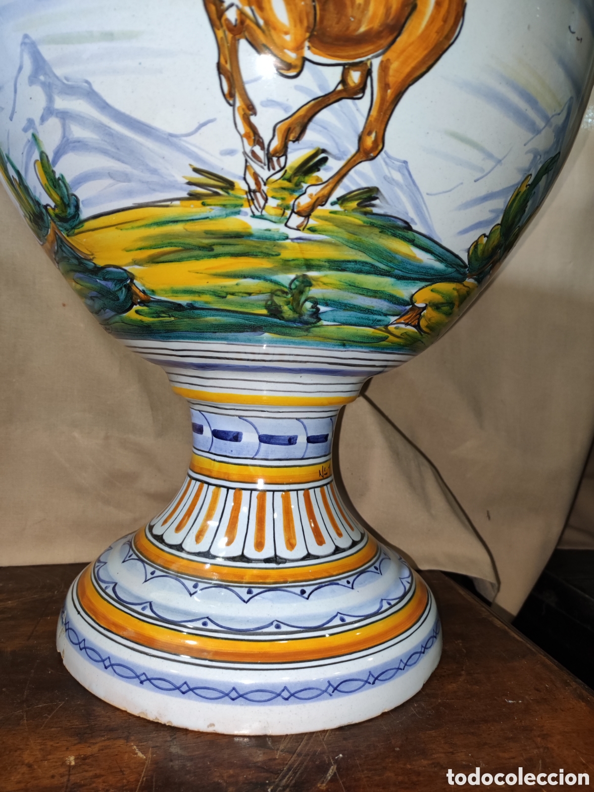 Antig&uuml;edades: Jarr&oacute;n de Talavera numerado - Foto 6