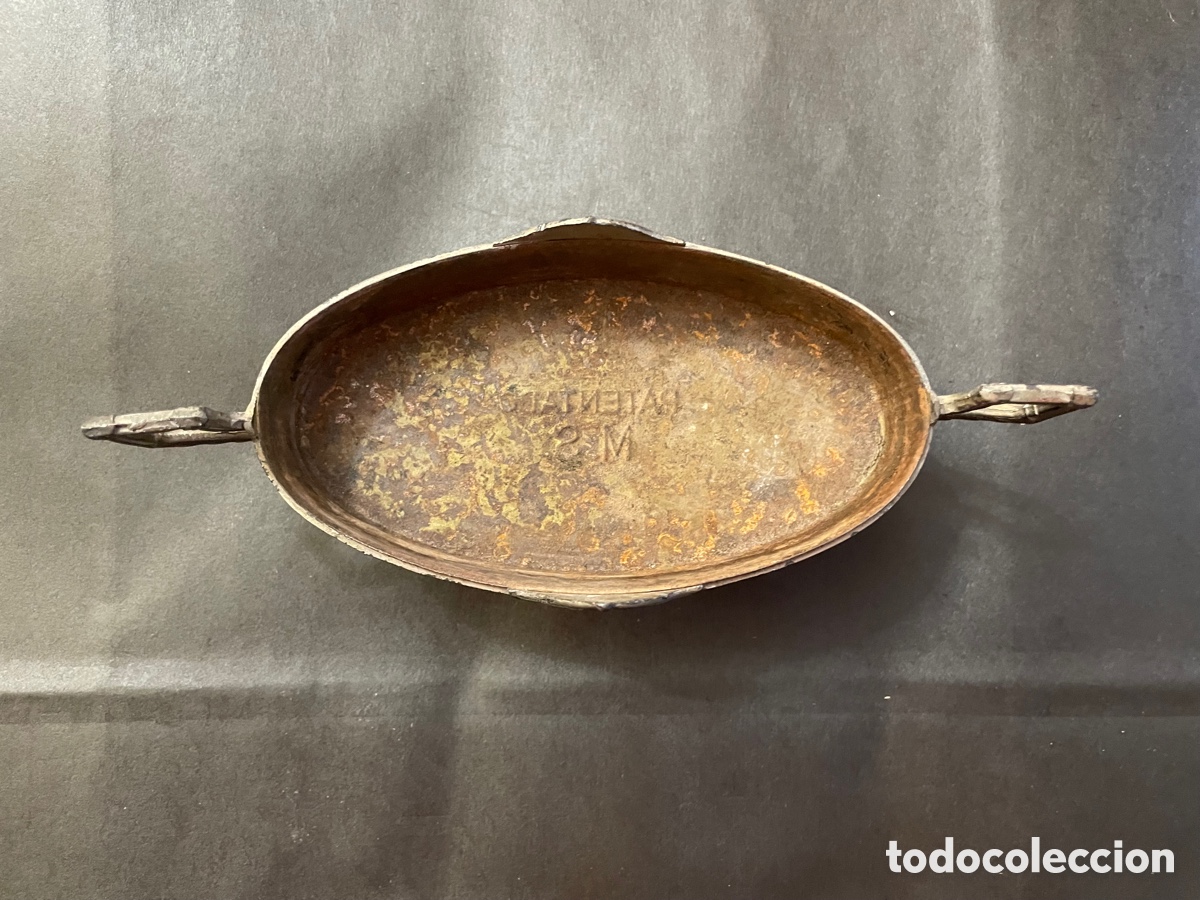 Antig&uuml;edades: Bandeja de esta&ntilde;o - Foto 4