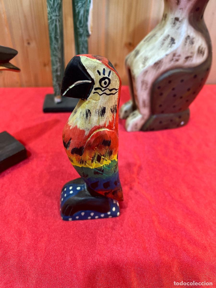 Antig&uuml;edades: LOTE ANIMALES MADERA - Foto 3